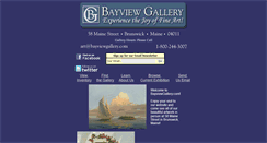 Desktop Screenshot of bayviewgallery.com